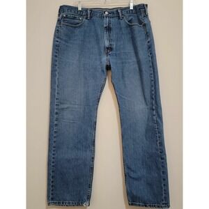 Levi's 505 Relaxed Fit Jeans Mens Blue Denim Size 40x32‎